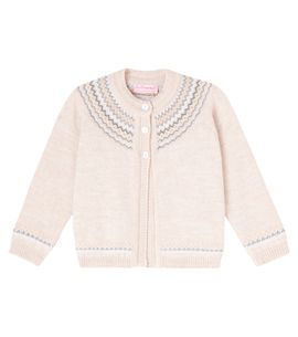 La Coqueta La Coqueta Baby Lucino Fair Isle wool cardigan