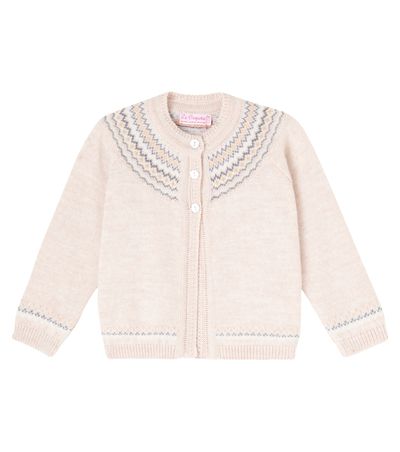 La Coqueta La Coqueta Baby Lucino Fair Isle wool cardigan