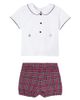 La Coqueta La Coqueta Baby Pablo set of cotton blouse and shorts - 1
