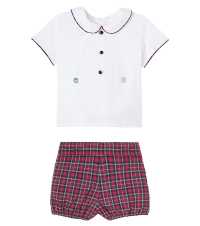 La Coqueta La Coqueta Baby Pablo set of cotton blouse and shorts