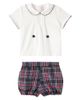 La Coqueta La Coqueta Baby Pablo Tartan top and shorts set - 1