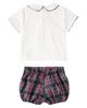 La Coqueta La Coqueta Baby Pablo Tartan top and shorts set - 4