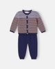 La Coqueta La Coqueta Baby Pinto striped cardigan and pants set - 2