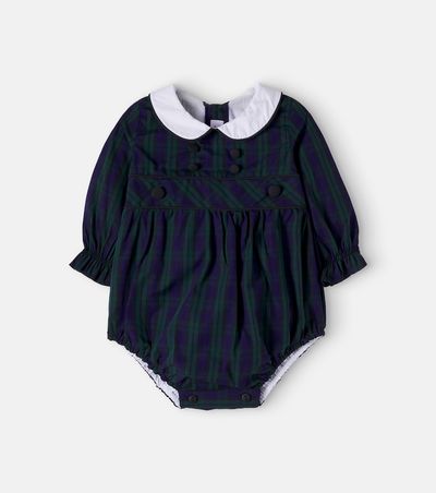 La Coqueta La Coqueta Baby Senna plaid cotton romper
