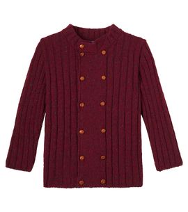 La Coqueta La Coqueta Bolo ribbed-knit wool-blend sweater