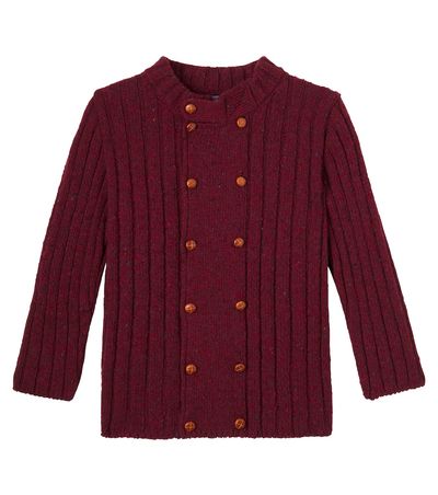 La Coqueta La Coqueta Bolo ribbed-knit wool-blend sweater