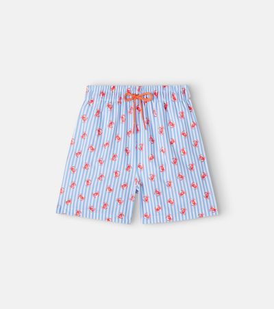 La Coqueta La Coqueta Bravo printed striped swim trunks