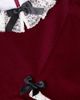 La Coqueta La Coqueta Eva lace-trimmed cotton velvet dress - 2