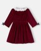 La Coqueta La Coqueta Eva lace-trimmed cotton velvet dress - 3