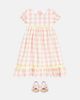 La Coqueta La Coqueta Gabrielle checked cotton dress - 2