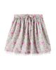 La Coqueta La Coqueta Luna lace-trimmed floral cotton skirt - 1