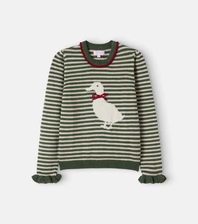 La Coqueta La Coqueta Matilde striped wool-blend sweater