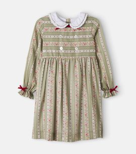 La Coqueta La Coqueta Provenza bow-detail floral cotton dress