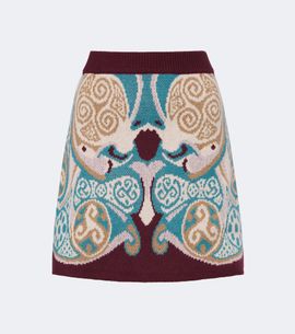 La DoubleJ La DoubleJ Alchemy jacquard wool miniskirt