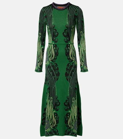 La DoubleJ La DoubleJ Bee jacquard midi dress