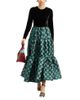 La Doublej La DoubleJ Big Dress in Jacquard Winter Sun Emerald - 1