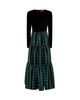 La Doublej La DoubleJ Big Dress in Jacquard Winter Sun Emerald - 3