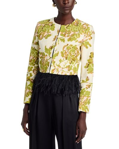 La Doublej La DoubleJ Bijoux Feather Trim Jacket