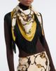 La DoubleJ La DoubleJ Buttercup reversible fringed silk scarf - 2