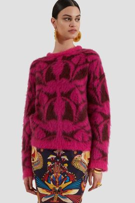 La DoubleJ La DoubleJ Camden Jumper Bordeaux Fuchsia 