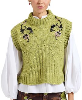 La Doublej La DoubleJ Cameo Vest Embroidered