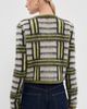 La DoubleJ La DoubleJ Check Cardigan Multicolor Ecru/Lt Green/Black - 3