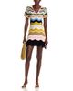 La Doublej La DoubleJ Chevron Cotton Crochet Mini Dress - 2
