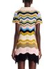 La Doublej La DoubleJ Chevron Cotton Crochet Mini Dress - 4