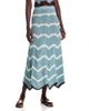 La Doublej La DoubleJ Chevron Cotton Pointelle Knit Midi Skirt - 1