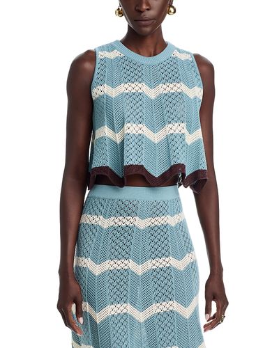 La Doublej La DoubleJ Chevron Cotton Top
