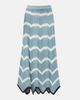 La DoubleJ La DoubleJ Chevron crochet cotton midi skirt - 1