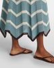 La DoubleJ La DoubleJ Chevron crochet cotton midi skirt - 4