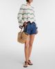 La DoubleJ La DoubleJ Chevron crochet cropped cotton sweater - 6