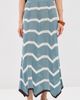 La DoubleJ La DoubleJ Chevron Skirt Multicolor Black/Blue/Ecru - 2