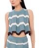 La DoubleJ La DoubleJ Chevron Top Multicolor Black/Blue/Ecru - 1