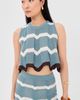 La DoubleJ La DoubleJ Chevron Top Multicolor Black/Blue/Ecru - 2