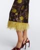 La DoubleJ La DoubleJ Devon feather-trimmed jacquard midi dress - 5