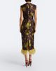 La DoubleJ La DoubleJ Devon feather-trimmed jacquard midi dress - 6