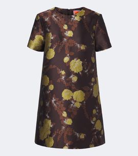 La DoubleJ La DoubleJ Devon floral jacquard minidress
