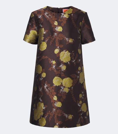 La DoubleJ La DoubleJ Devon floral jacquard minidress
