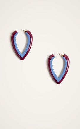 La DoubleJ La DoubleJ Dew Earrings Bicolor Bicolor Light Blue 