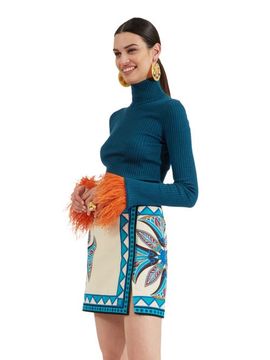 La DoubleJ La DoubleJ Foulard Mini Skirt Lotus Placée Ivory 