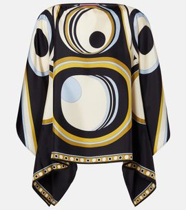 La DoubleJ La DoubleJ Foulard printed silk twill top
