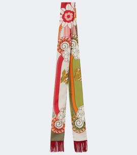 La DoubleJ La DoubleJ Fringed printed silk scarf