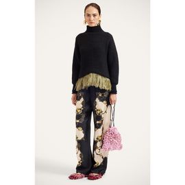 La DoubleJ La DoubleJ High Kick Sweater With Feathers
