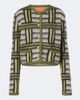 La DoubleJ La DoubleJ Kells Check wool and mohair-blend cardigan - 1