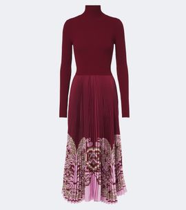La DoubleJ La DoubleJ Kells pleated turtleneck maxi dress