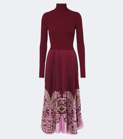 La DoubleJ La DoubleJ Kells pleated turtleneck maxi dress