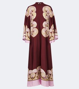 La DoubleJ La DoubleJ Kells Swirl silk satin maxi dress