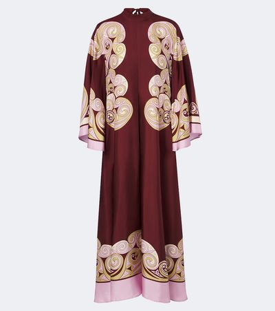 La DoubleJ La DoubleJ Kells Swirl silk satin maxi dress